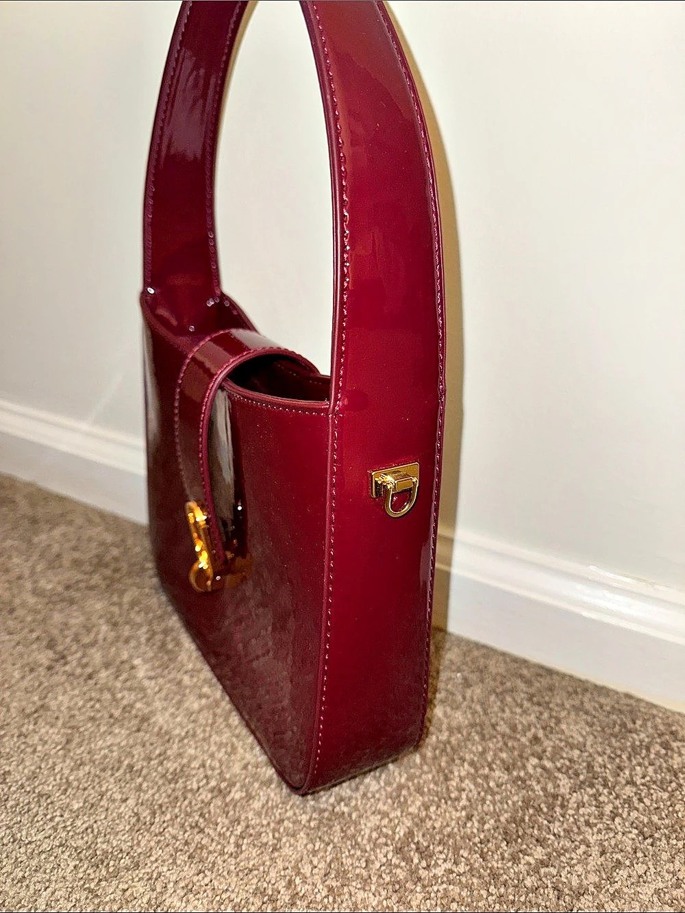 Patent Shoulder Bag - Picture 5 of 7